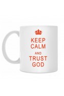 Кружка: Keep calm and trust God