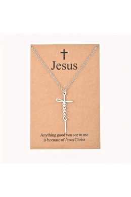 Кулон крест "Jesus"